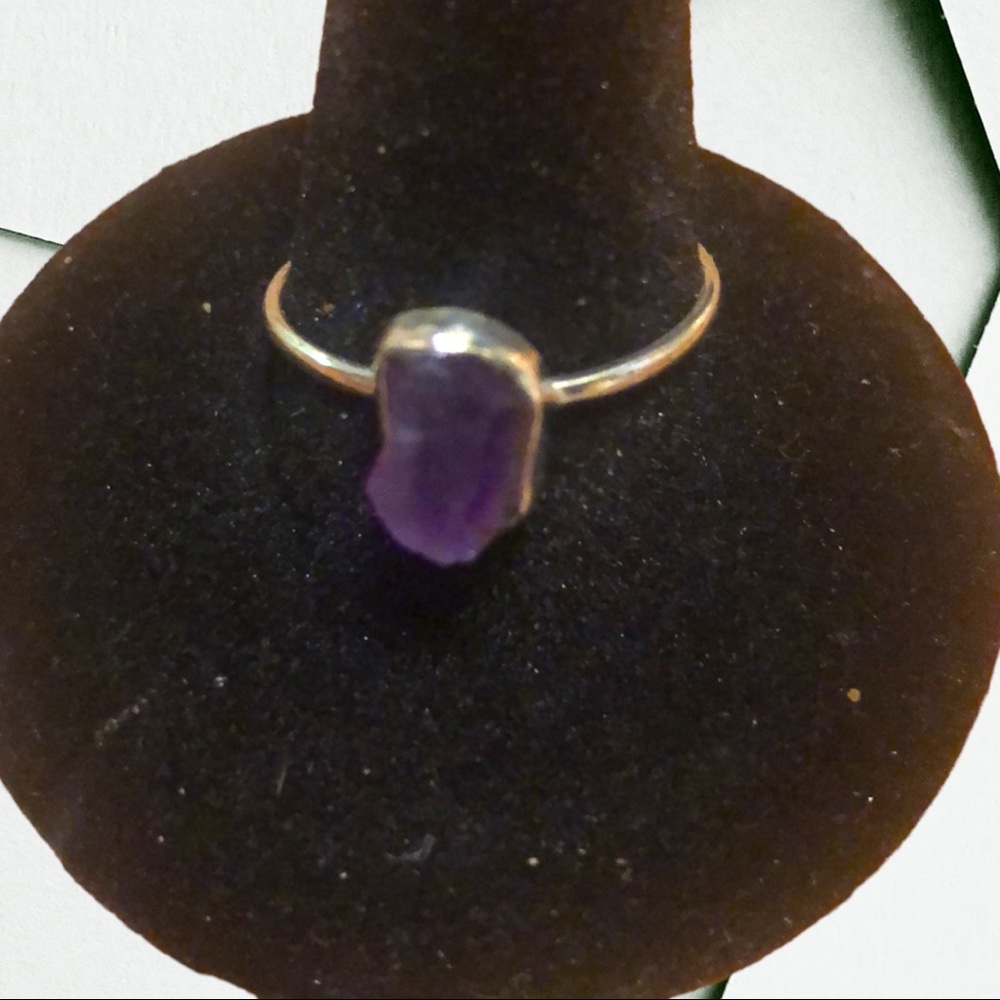 New Amethyst Silver Ring